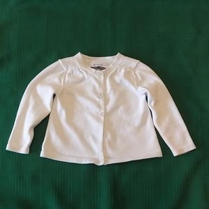 Oshkosh White Button Up Sweater